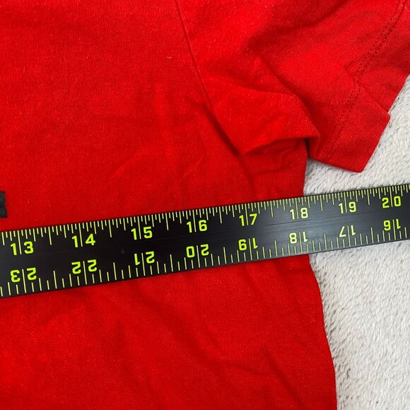 Nike Mens JDI Swoosh T-Shirt Small Red "Just Do It" Tee Short Sleeve Crew Neck - Picture 5 of 7